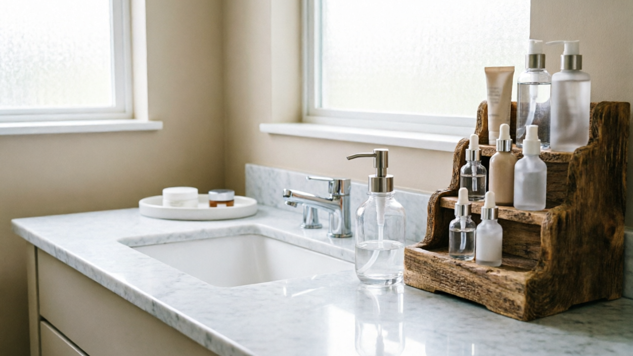 Bathroom Counter Organization: 3-Zone System + 10 Products for Renters