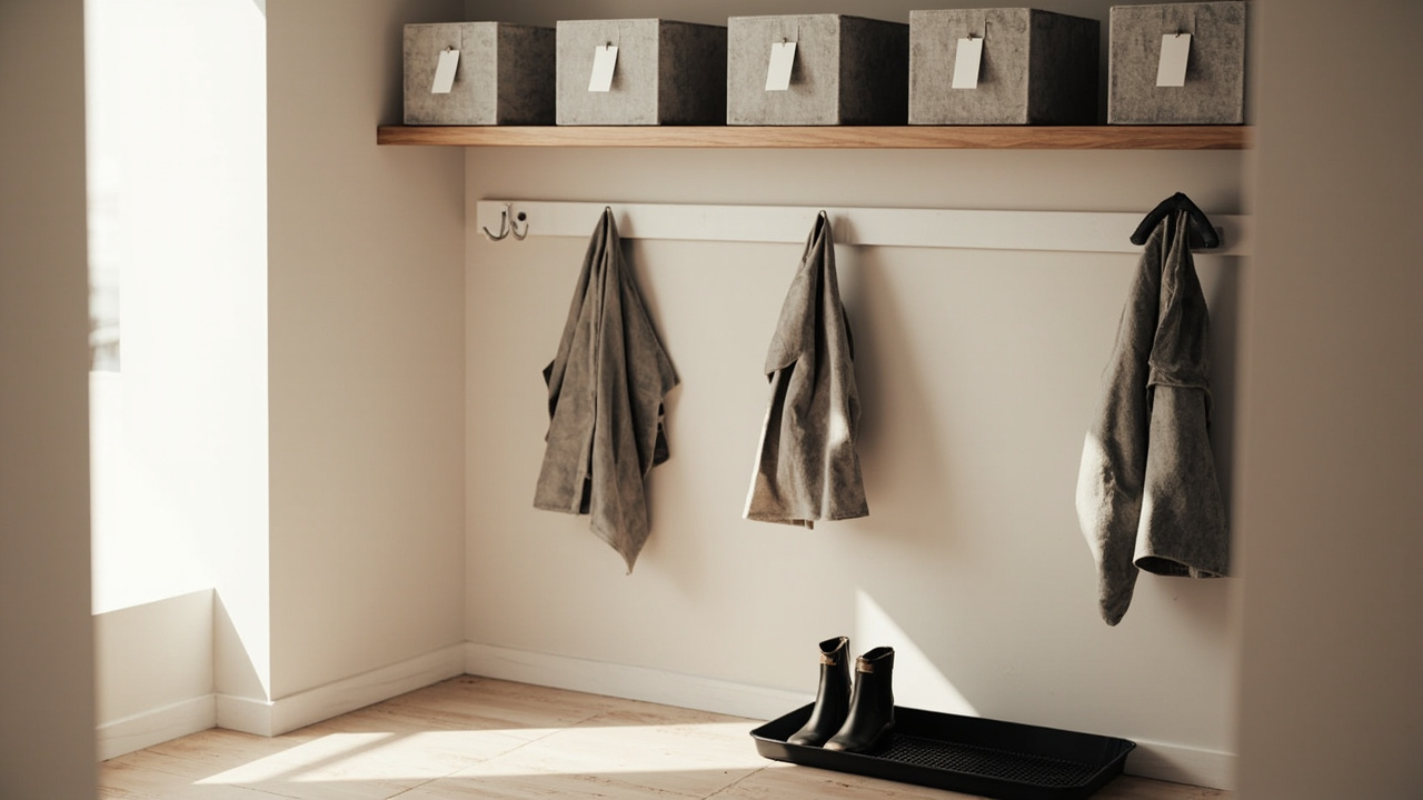 Entryway Seasonal Rotation: Hats, Gloves, Boots by Month