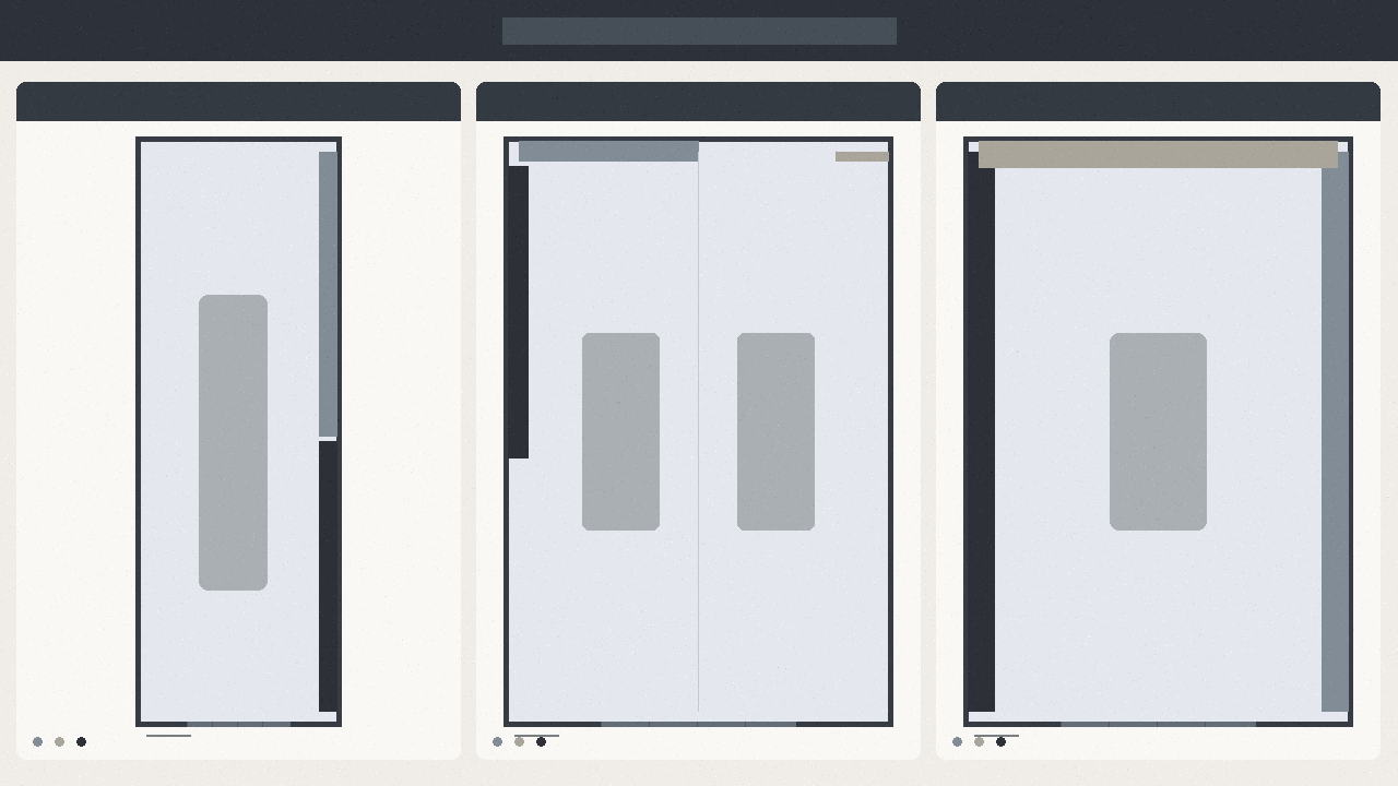 Top-down floor plan showing shelving layouts for 1-car, 2-car, and deep garage sizes with labeled dimensions