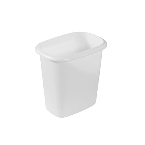 Rubbermaid Vanity Trash Can/Wastebasket (1.5 Gallon, White)