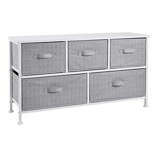 Amazon Basics Extra Wide Fabric 5-Drawer Storage Organizer