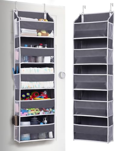 ULG 1 Pack Over-Door Organizer with 5 Large and 10 Mesh Pockets