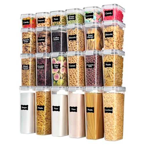 Vtopmart Airtight Food Storage Containers with Lids, 24 pcs (Gray)