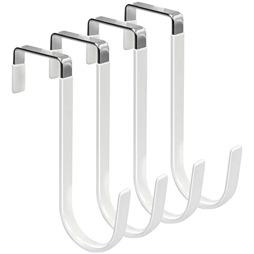 FYY Over the Door Hooks, 4-Pack with Rubber Bumpers