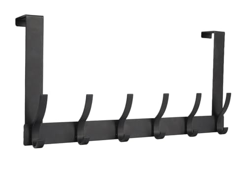 Optish Over The Door Hooks, 6-Hook Bathroom Towel Rack