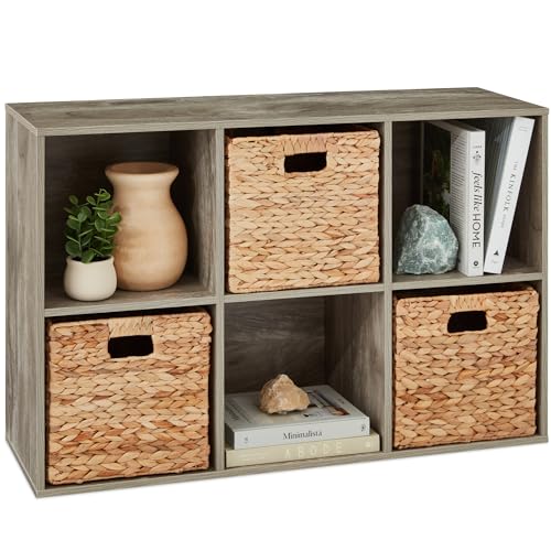 Best Choice Products 6-Cube Storage Organizer Wood Bookcase