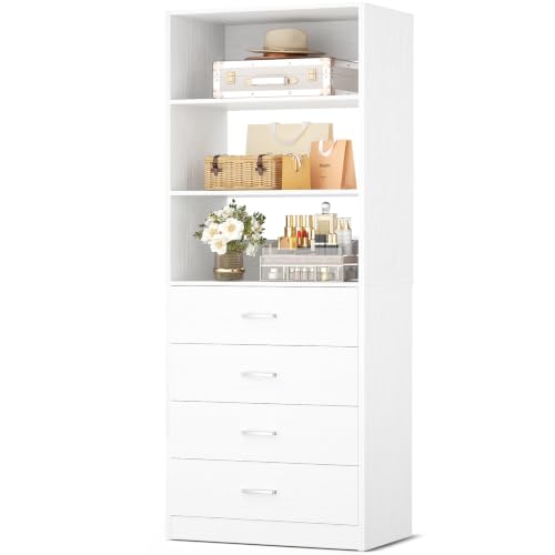Aheaplus Closet Drawers System (21.3", 4 Drawers)