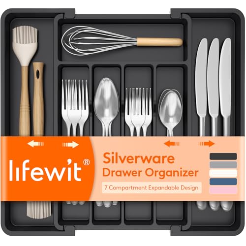 Lifewit Expandable Silverware Drawer Organizer